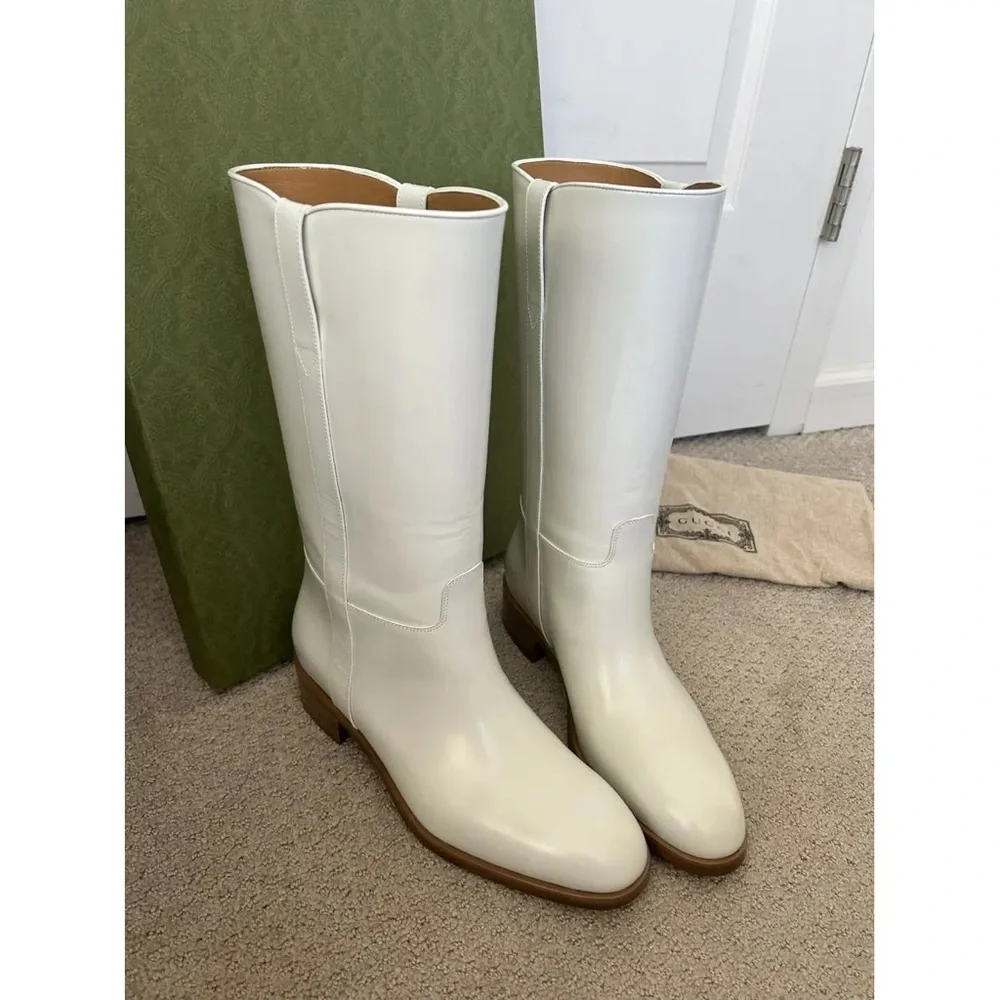 GUCCI Cowboy Boots - BNWT - Women’s Size 7.5/8 *Runway* Authentic - Picture 5 of 9